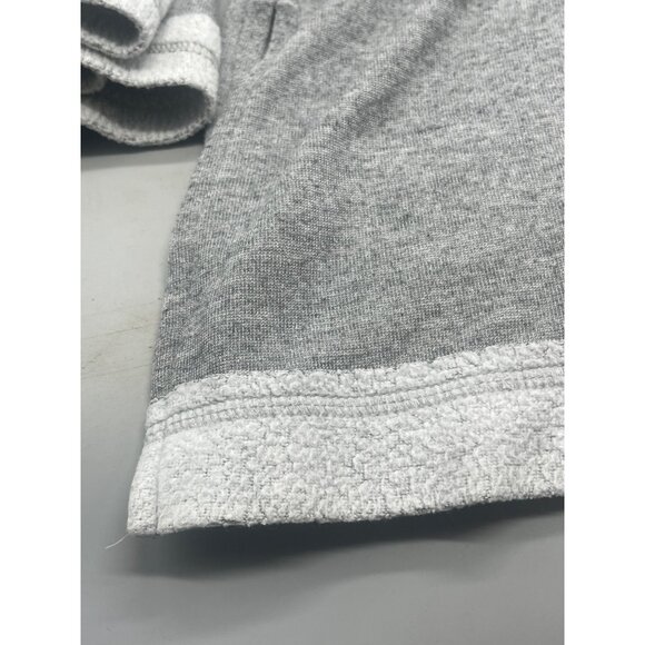 caslon mid wide sleeve turtle neck sweatshirt gray pleated slit bottom polyester - Picture 4 of 8